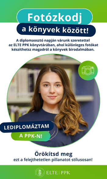 Fotózkodj a könyvtárban a diplomaosztón